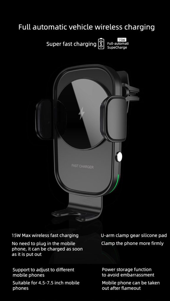 15W Wireless Car Charger Mount, Wholesale Customized New Products Air Vent Car Phone Holder Wireless Charger 15W Compatible Wireless Car Charger Mount.