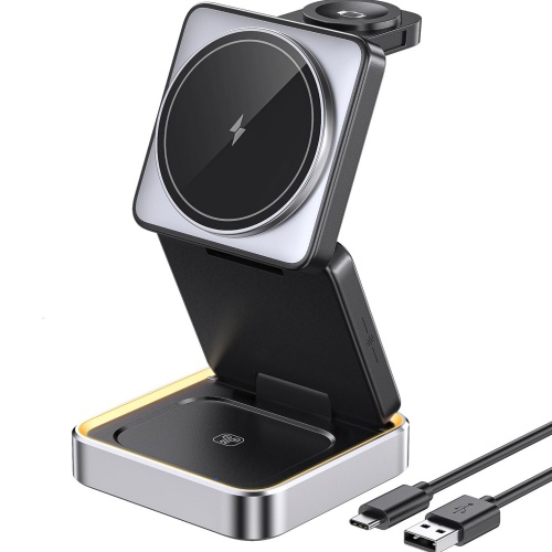 Portable Foldable 3-in-1 Magnetic Wireless Charging Station