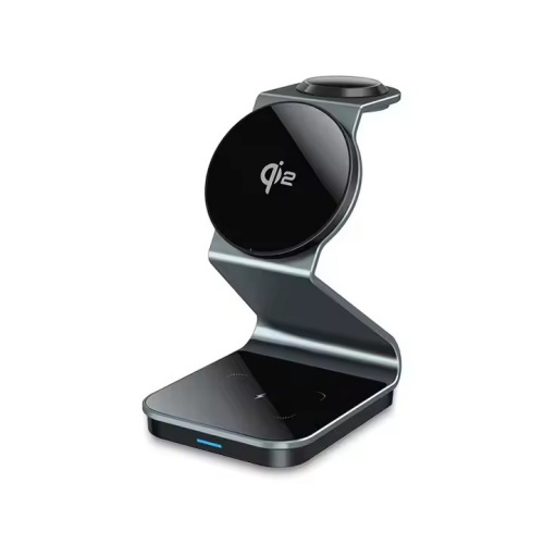 Qi2 3 in 1 wireless charger stand Qi2 wireless charger 3 in 1 charging station compatible with iPhone 14 15 16 series and iWatch